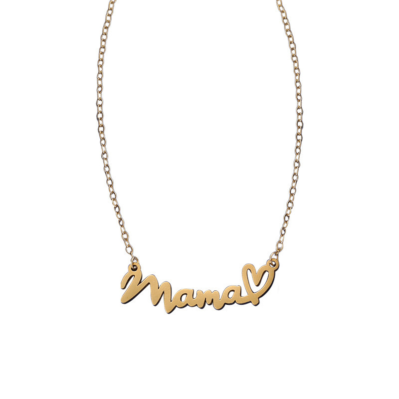 MAMA love clavicle necklace